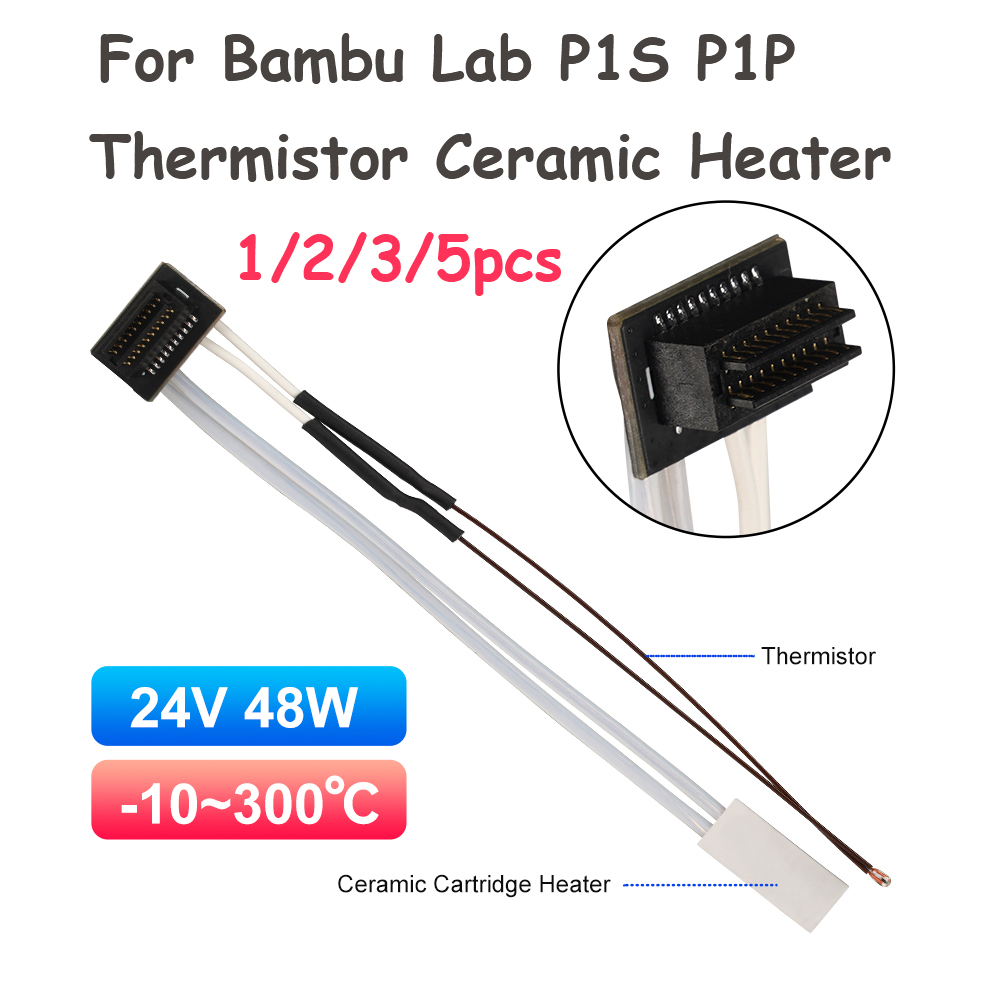 Ceramic Heat Emitter - Cartucho Cerámico con Termistor de 24V