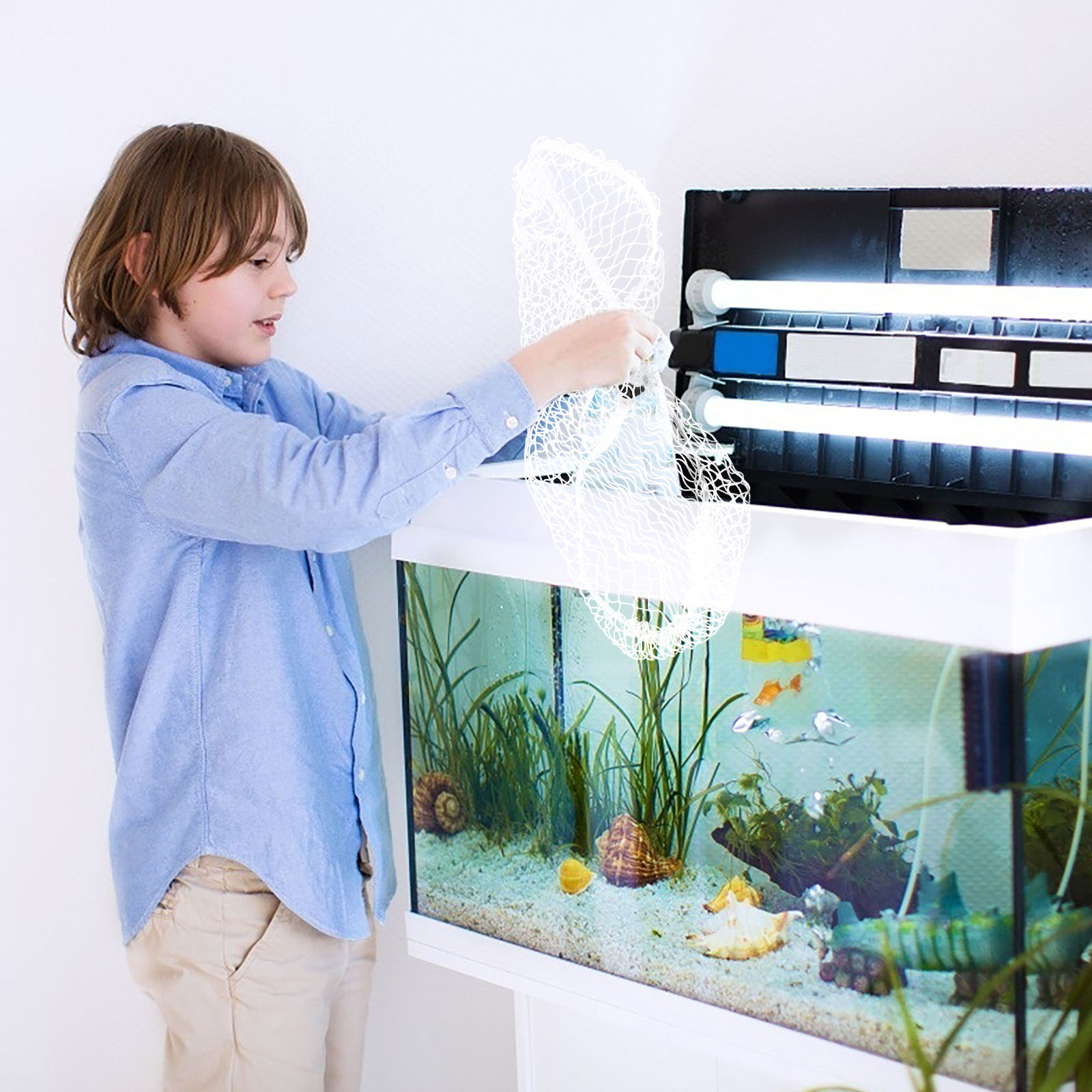 Screen Top Mesh - Cubierta Superior de Nailon para Acuario,