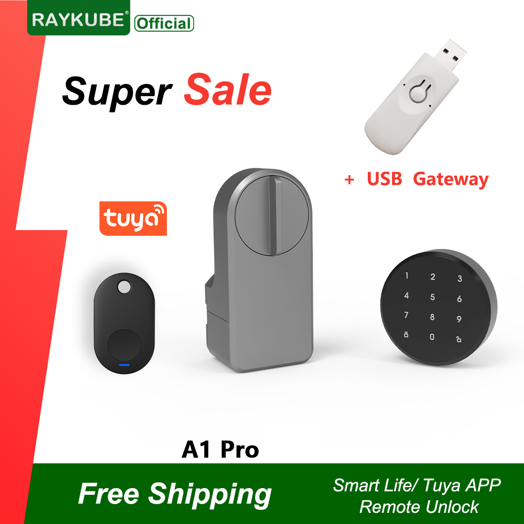 RAYKUBE A1 Pro Tuya BEL juego  - Glass Door Hinge reseña y precio